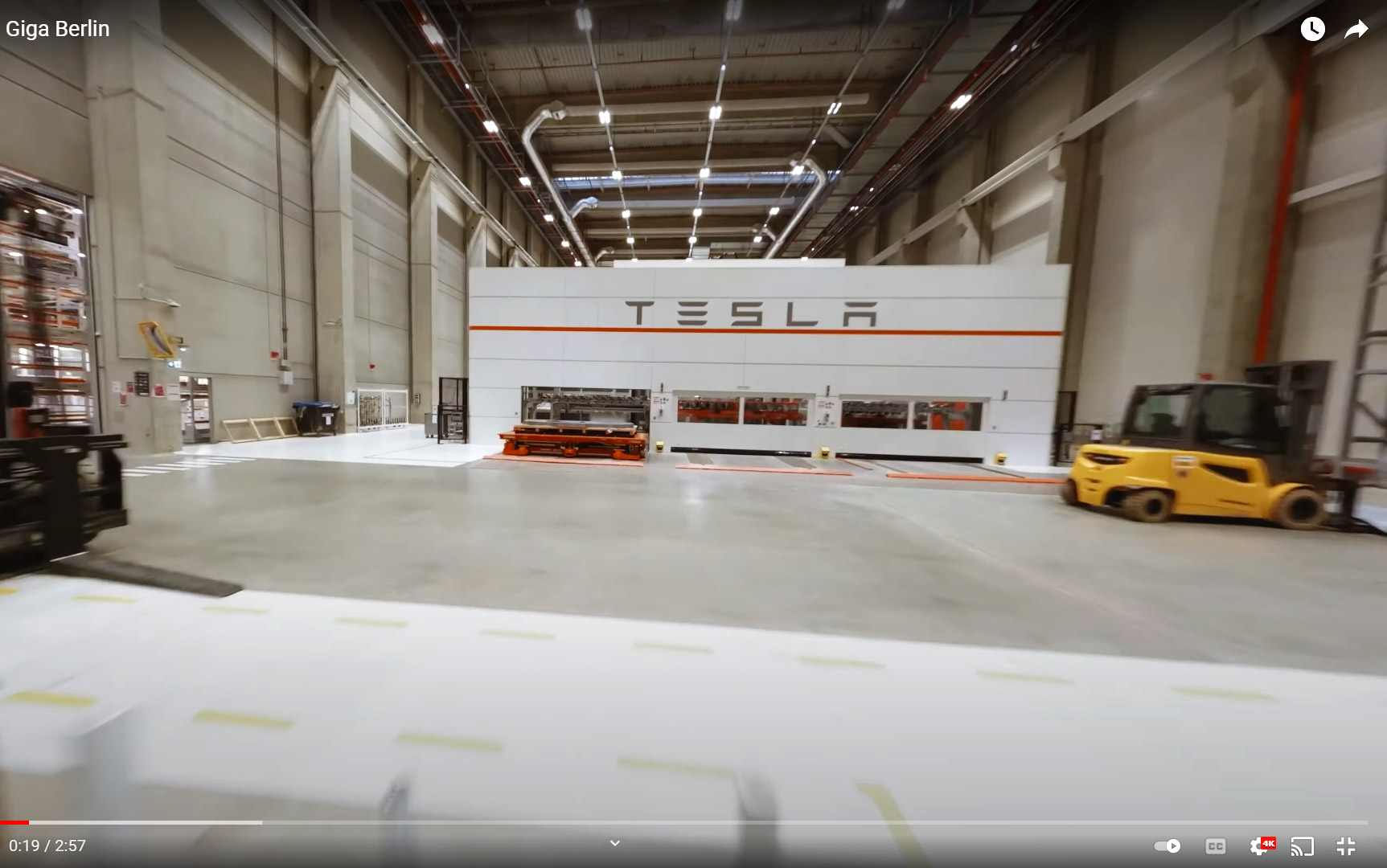Drone Fly Through Tesla Factory